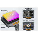 TESLONG TD500 8.5mm Rotatable Lens 1.55m Wire 5.0-inch Screen Endoscope Pipe Inspection Camera with 32G TF Card