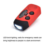 HRD-902 Udendørs Soldrevet Håndsving FM / AM / WB Radio LED Lommelygte 2600mAh Powerbank