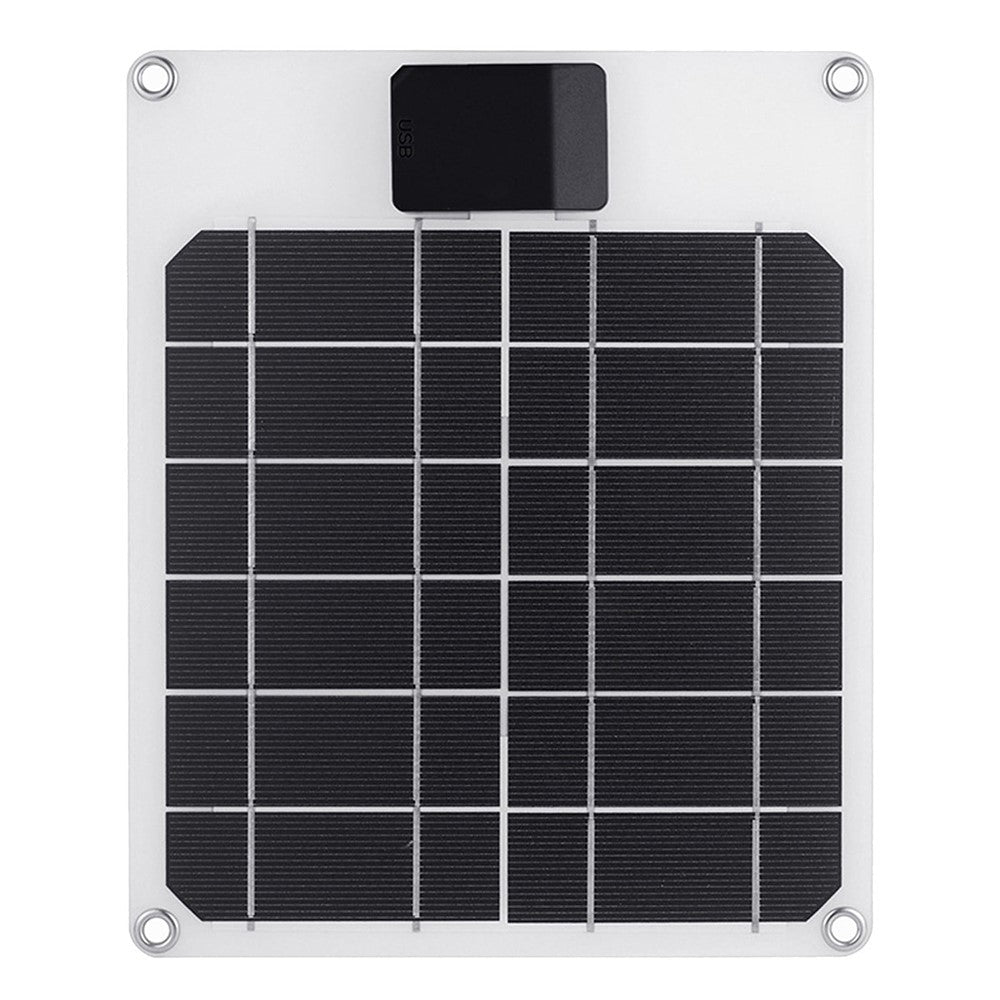 GKM215 5W 5V monokrystallinsk solcellepaneloplader USB-port bærbar til mobiltelefon, camping, vandring, rejser