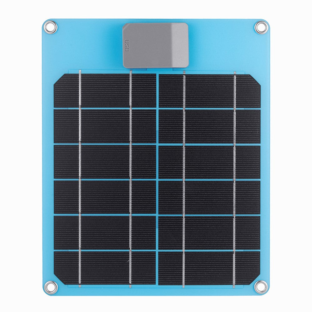 GKM215 5W 5V monokrystallinsk solcellepaneloplader USB-port bærbar til mobiltelefon, camping, vandring, rejser