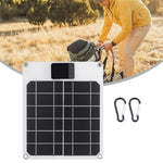 GKM215 5W 5V monokrystallinsk solcellepaneloplader USB-port bærbar til mobiltelefon, camping, vandring, rejser
