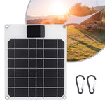 GKM215 5W 5V monokrystallinsk solcellepaneloplader USB-port bærbar til mobiltelefon, camping, vandring, rejser