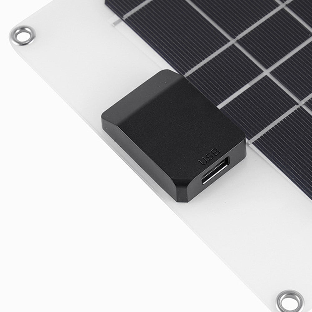 GKM215 5W 5V monokrystallinsk solcellepaneloplader USB-port bærbar til mobiltelefon, camping, vandring, rejser