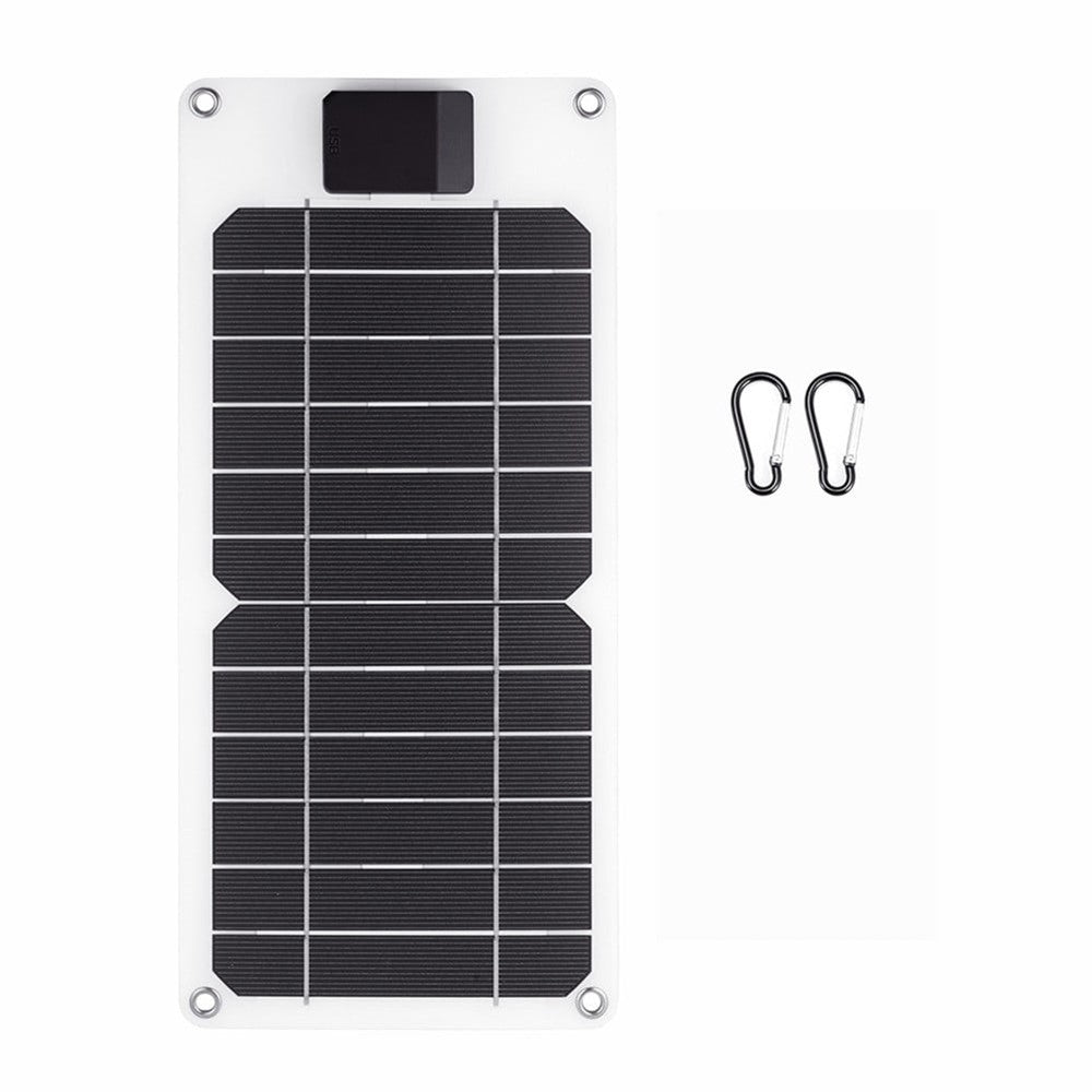 GKM215 6W 5V monokrystallinsk solpaneloplader med USB-port bærbar til mobiltelefon, camping, vandring og rejser