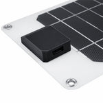 GKM215 6W 5V monokrystallinsk solpaneloplader med USB-port bærbar til mobiltelefon, camping, vandring og rejser