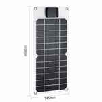 GKM215 6W 5V monokrystallinsk solpaneloplader med USB-port bærbar til mobiltelefon, camping, vandring og rejser