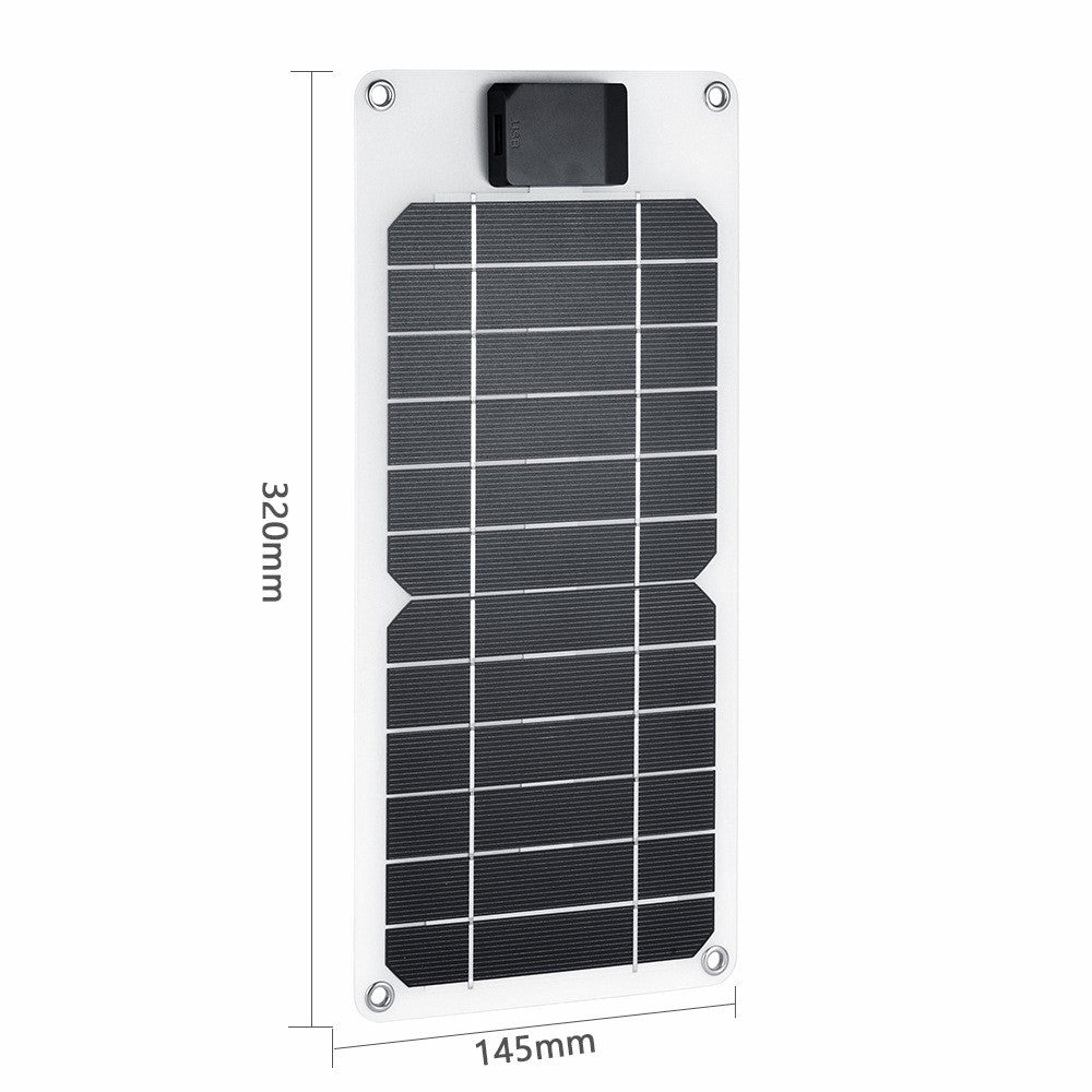 GKM215 6W 5V monokrystallinsk solpaneloplader med USB-port bærbar til mobiltelefon, camping, vandring og rejser