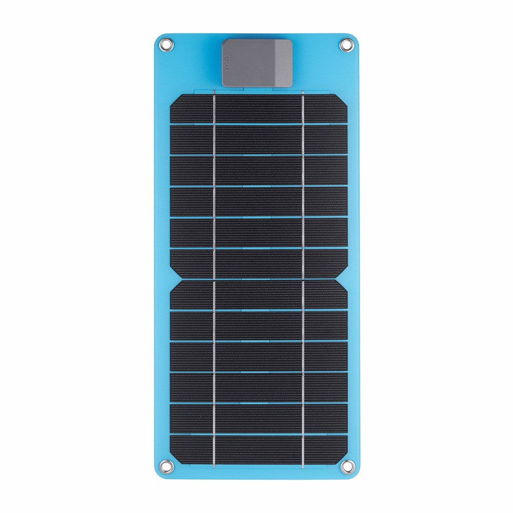 GKM215 6W 5V monokrystallinsk solpaneloplader med USB-port bærbar til mobiltelefon, camping, vandring og rejser