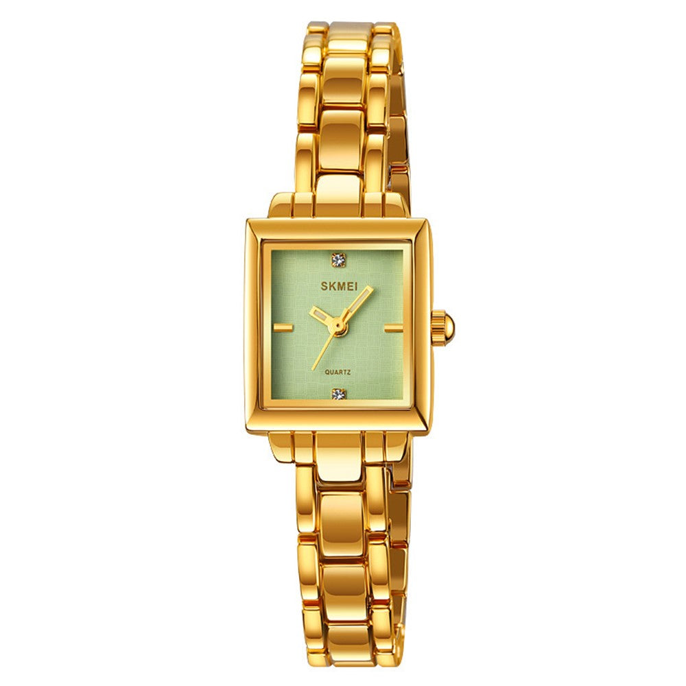 SKMEI 2315 Stylish Women Square Quartz Watch Alloy Strap Pointer Wrist Watch