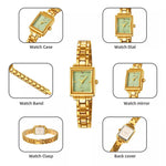 SKMEI 2315 Stylish Women Square Quartz Watch Alloy Strap Pointer Wrist Watch