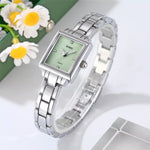 SKMEI 2315 Stylish Women Square Quartz Watch Alloy Strap Pointer Wrist Watch