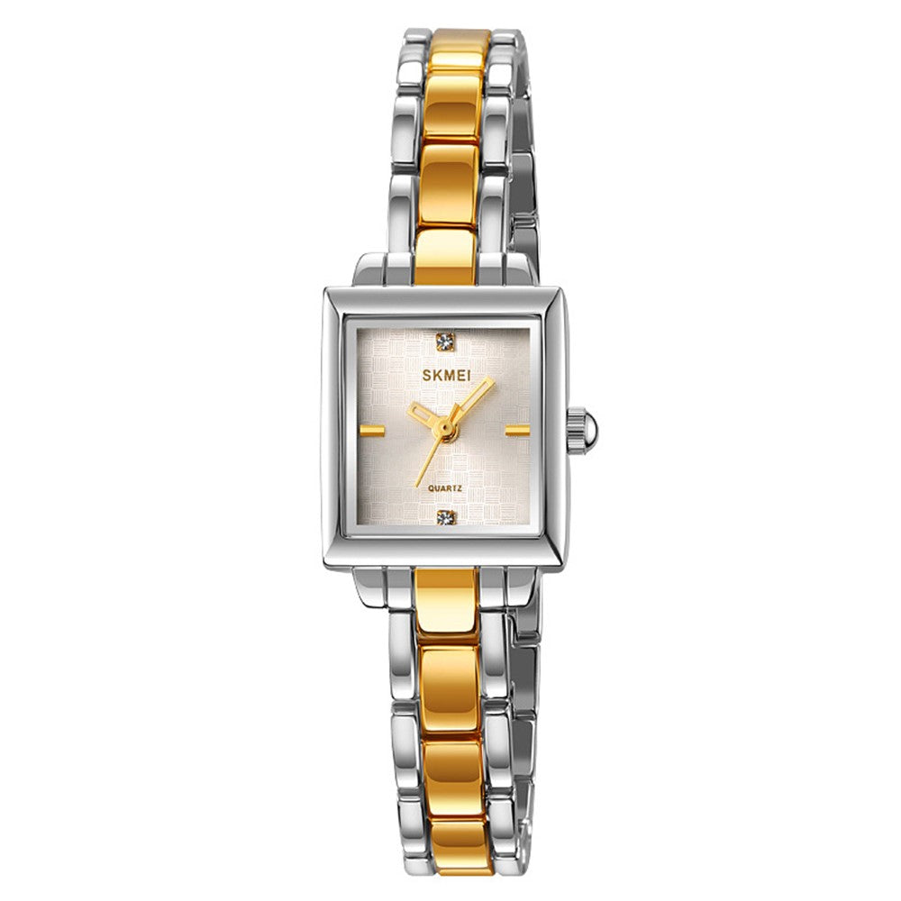 SKMEI 2315 Stylish Women Square Quartz Watch Alloy Strap Pointer Wrist Watch
