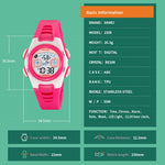 SKMEI 2309 Student Kids LED Backlight Digital Watch Date Alarm Clock Sports Electronic Watch