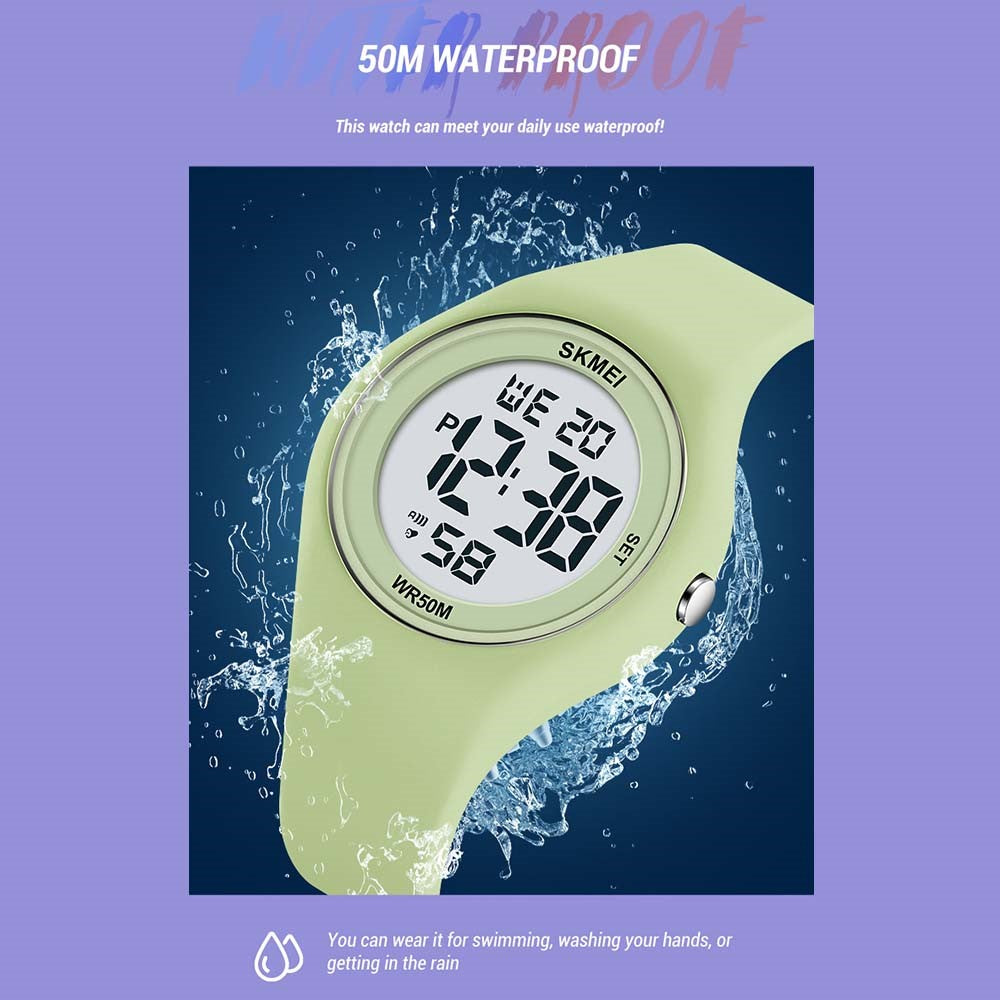 SKMEI 2317 Moderiktig Student Lysande Digital Klocka All-Match Elektronisk Armbandsur