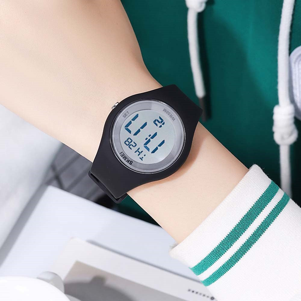 SKMEI 2317 Moderiktig Student Lysande Digital Klocka All-Match Elektronisk Armbandsur