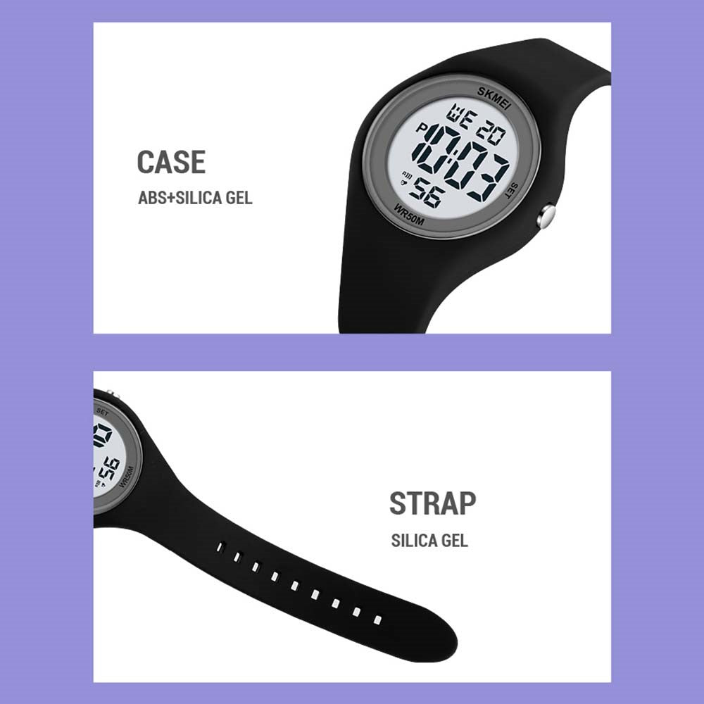 SKMEI 2317 Moderiktig Student Lysande Digital Klocka All-Match Elektronisk Armbandsur
