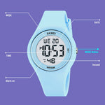 SKMEI 2317 Moderiktig Student Lysande Digital Klocka All-Match Elektronisk Armbandsur