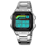 SKMEI 2307 Square Digital Watch Luminous Outdoor Sports Electronic Watch