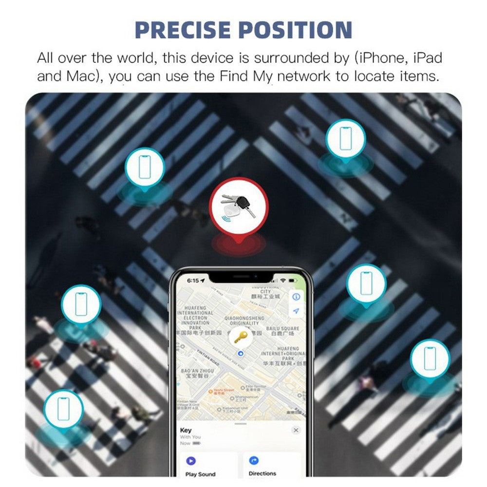 F2 Sualio Tag Wireless Smart Tracker for iOS, Bluetooth-compatible Luggage Wallet Key Finder