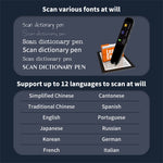 A6S 1+8G 1.97-inch Screen 112 Languages Online Translator Scanning Dictionary Smart Translation Pen
