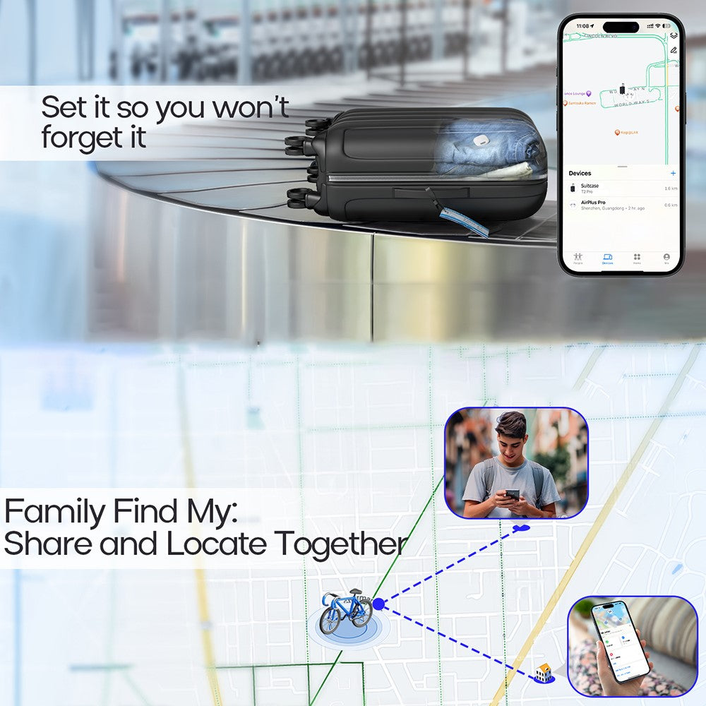 T2 Pro Wireless Smart Finder for iOS Devices Key Wallet Anti-lost Tracker
