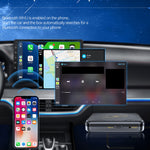Q1 Carplay Android Auto 2-i-1 AI Box Bluetooth-kompatibel 5.0 Kablet til Trådløs Adapter