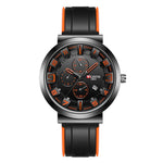 WLISTH 6176 Men Calendar Quartz Watch Small Dial Decor Fashion Wrist Watch