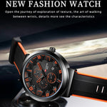 WLISTH 6176 Men Calendar Quartz Watch Small Dial Decor Fashion Wrist Watch