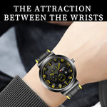 WLISTH 6176 Men Calendar Quartz Watch Small Dial Decor Fashion Wrist Watch