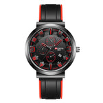 WLISTH 6176 Men Calendar Quartz Watch Small Dial Decor Fashion Wrist Watch