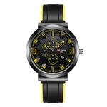 WLISTH 6176 Men Calendar Quartz Watch Small Dial Decor Fashion Wrist Watch