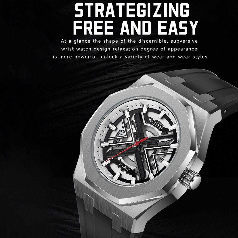 WLISTH 6148 Herr Kalender Quartz Klocka Mode Sport Lysande Armbandsur