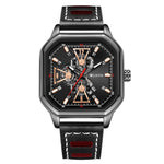 WLISTH 6146 Stylish Men Calendar Quartz Watch Square Luminous Wrist Watch