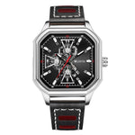 WLISTH 6146 Stylish Men Calendar Quartz Watch Square Luminous Wrist Watch