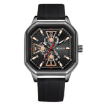 WLISTH 6146 Stylish Men Calendar Quartz Watch Square Luminous Wrist Watch