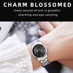 YASHIDUN 5063 Steel Strap Stylish Couple Quartz Watch Luminous Calendar Wrist Watch