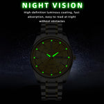 YASHIDUN 5063 Steel Strap Stylish Couple Quartz Watch Luminous Calendar Wrist Watch