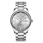 YASHIDUN 5063 Steel Strap Stylish Couple Quartz Watch Luminous Calendar Wrist Watch