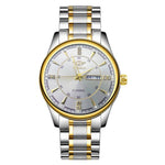 YASHIDUN 5063 Steel Strap Stylish Couple Quartz Watch Luminous Calendar Wrist Watch
