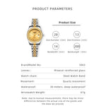 YASHIDUN 5068 Stylish Women Quartz Watch Steel Strap Rhinestone Decor Luminous Watch