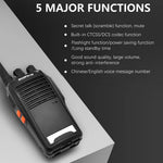 BAOFENG bf-777s 2 stk. udendørs håndholdt samtaleanlæg tovejsradio UHF 400-470MHZ Walkie Talkie