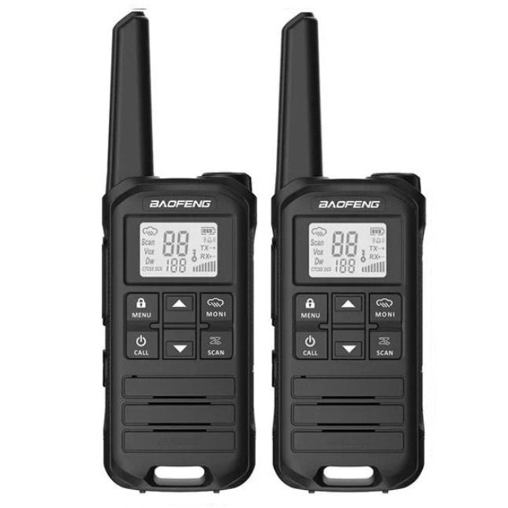 BAOFENG FR-22A 2Pcs Outdoor Handheld Interphone with Screen UHF FRS462 PMR446MHZ Walkie Talkie