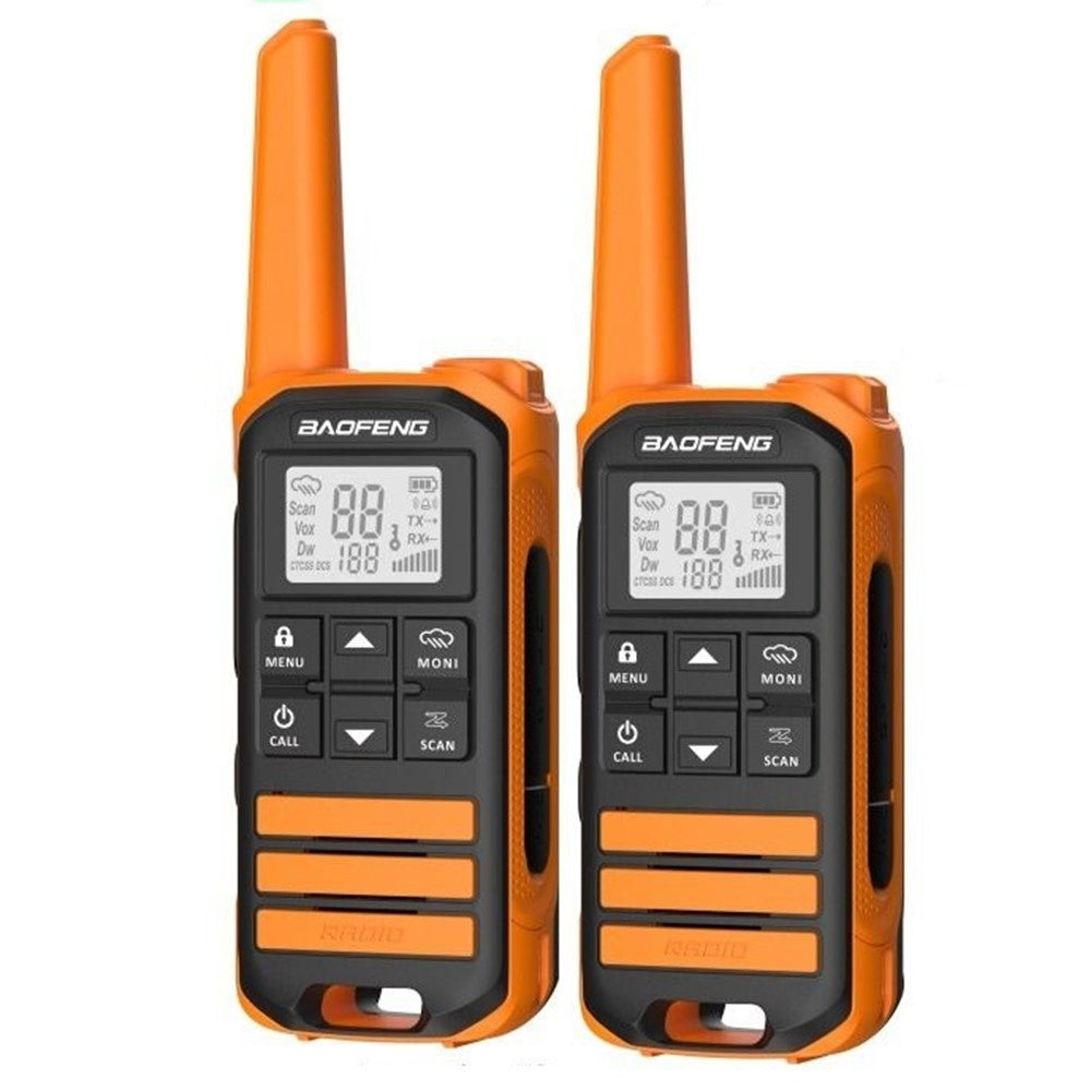 BAOFENG FR-22A 2Pcs Outdoor Handheld Interphone with Screen UHF FRS462 PMR446MHZ Walkie Talkie