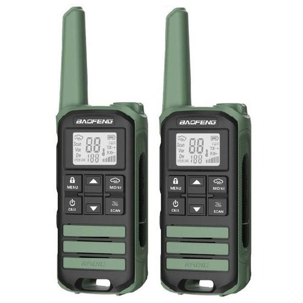 BAOFENG FR-22A 2Pcs Outdoor Handheld Interphone with Screen UHF FRS462 PMR446MHZ Walkie Talkie