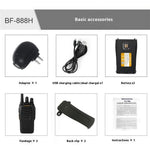 BAOFENG BF-888H 2Pcs Outdoor Handheld Two Way Radio UHF 400-470MHZ Walkie Talkie