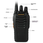 BAOFENG BF-888H 2Pcs Outdoor Handheld Two Way Radio UHF 400-470MHZ Walkie Talkie