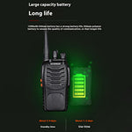 BAOFENG BF-888S 2Pcs Outdoor Handheld Interphone UHF VHF Walkie Talkie with Flashlight