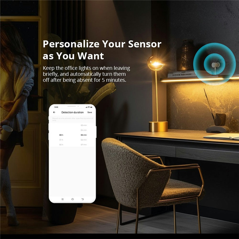 SONOFF SNZB-06P Zigbee Human Presence Sensor Radar Detector Motion Sensor for Alexa Google Home