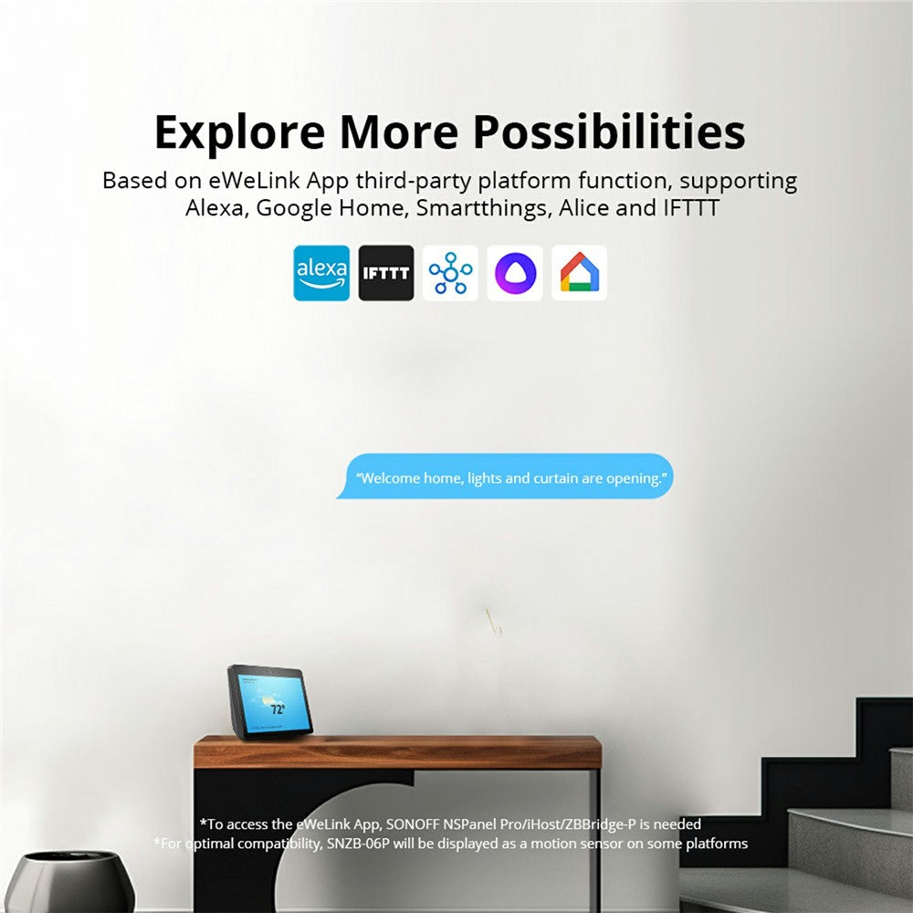 SONOFF SNZB-06P Zigbee Human Presence Sensor Radar Detector Motion Sensor for Alexa Google Home