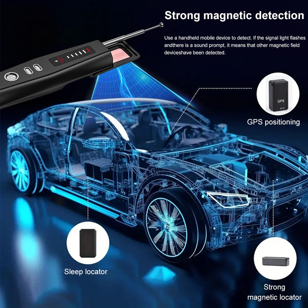 T011 Wireless RF Signal Detector GPS WiFi Tracker Camera Bug Detector Anti-Spy Infrared Scanner